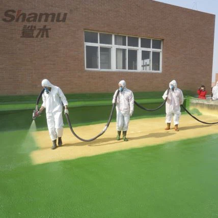 Plantació de cobertes de poliurea